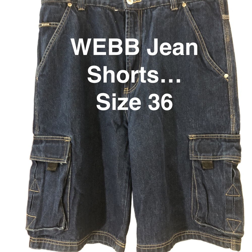 Blue Relaxed Fit Jean Shorts